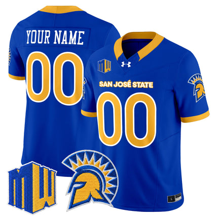 San José State Spartans 2025 Vapor Limited Custom Jersey - All Stitched