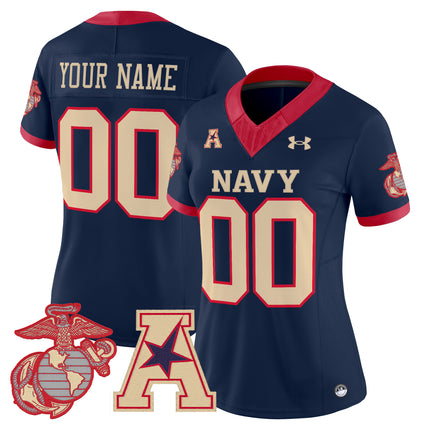 Navy Midshipmen Vapor USMC Premier Custom Jersey - All Stitched