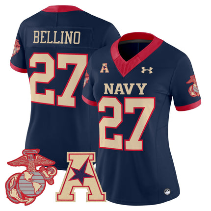 Women's Navy Midshipmen Vapor USMC Premier Jersey - All Stitched
