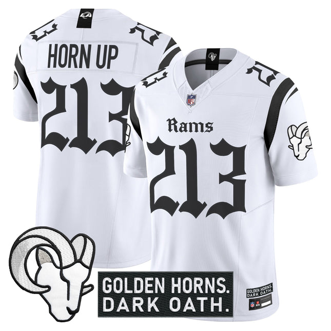 Men's Los Angeles Rams 'Gothic Horns Reforged Edition' Vapor Limited Jersey - All Stitched