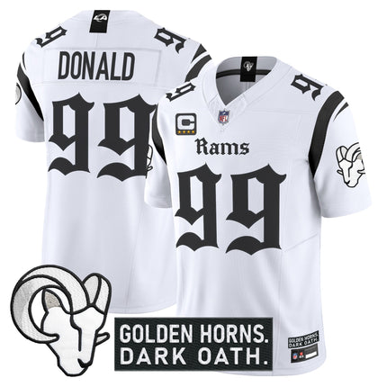 Men's Los Angeles Rams 'Gothic Horns Reforged Edition' Vapor Limited Jersey - All Stitched