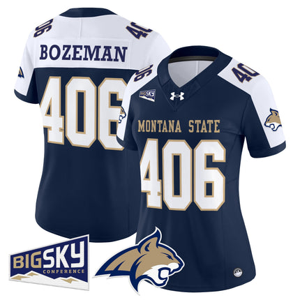 Women's Montana State Bobcats 2025 Vapor Limited Jersey - All Stitched