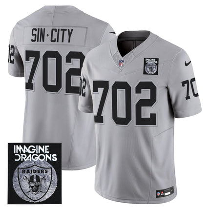 Men's Imagine Dragons x Las Vegas Raiders Vapor Limited Jersey - All Stitched