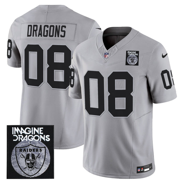 Men's Imagine Dragons x Las Vegas Raiders Vapor Limited Jersey - All Stitched