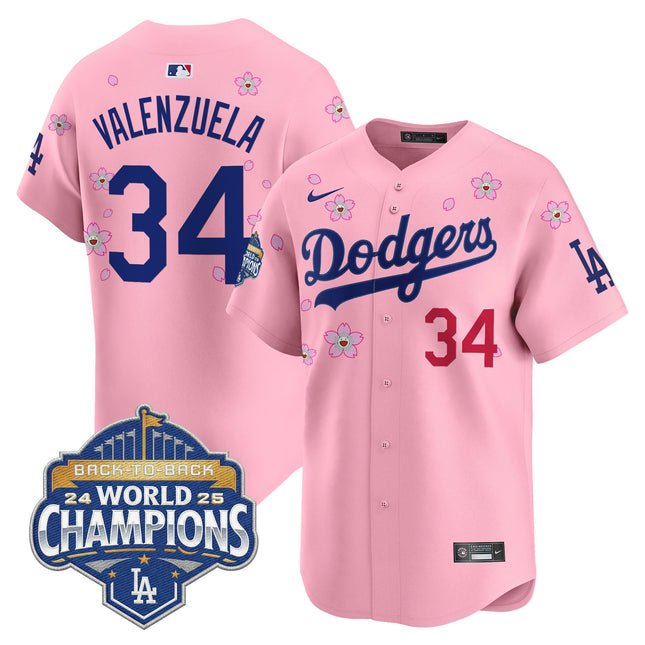 Men's Dodgers 2025 Back-To-Back Champions x Tokyo Series Vapor Premier Limited Jersey - Stitched