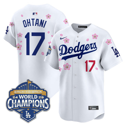 Men's Dodgers 2025 Back-To-Back Champions x Tokyo Series Vapor Premier Limited Jersey - Stitched