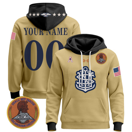 Navy Midshipmen 250th Anniversary Custom Pullover Hoodie - All Stitched