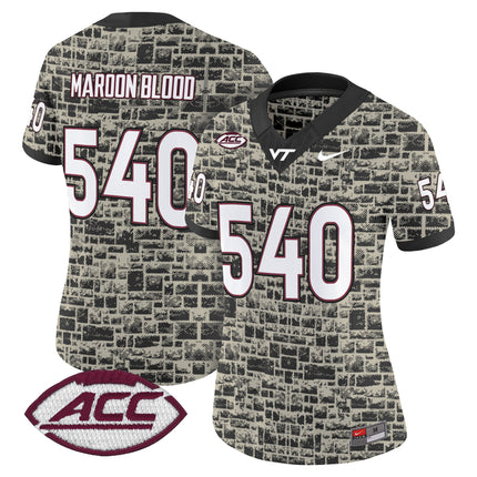 Virginia Tech Hokies 2025 Stone Vapor Limited Jersey - Stitched