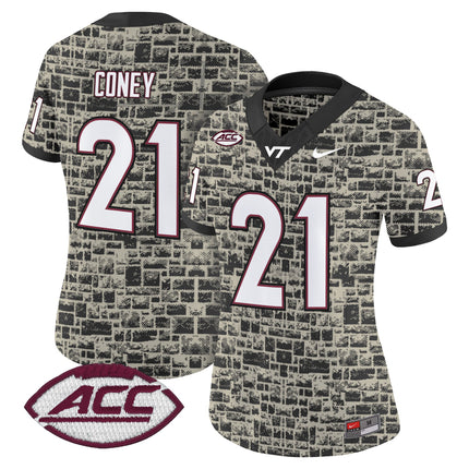 Virginia Tech Hokies 2025 Stone Vapor Limited Jersey - Stitched