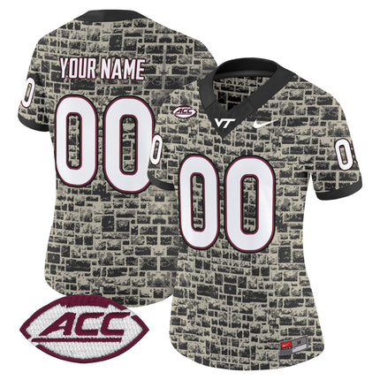 Virginia Tech Hokies 2025 Stone Vapor Limited Custom Jersey - Stitched