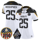 White / #25 Midshipmen / S