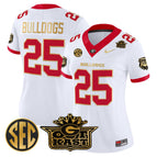 White Gold Trim / #25 Bulldogs / S