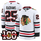White / #25 Blackhawks / S