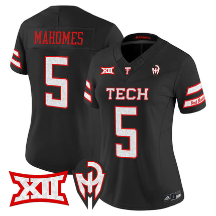 Women's Texas Tech Red Raiders 'Too Cold' Vapor Limited Jersey - Mahomes Collection - All Stitched