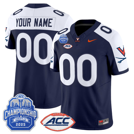 Virginia Cavaliers 2025 ACC Championship Vapor Limited Custom Jersey - All Stitched