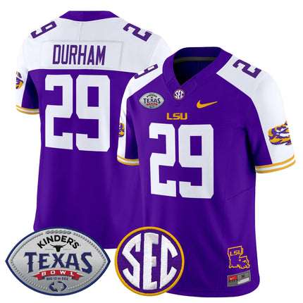 Men's LSU Tigers 2025 Texas Bowl Vapor Limited Jersey - All Stitched