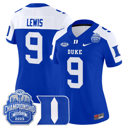 Women's Duke Blue Devils 2025 ACC Championship Vapor Limited Jersey - All Stitched