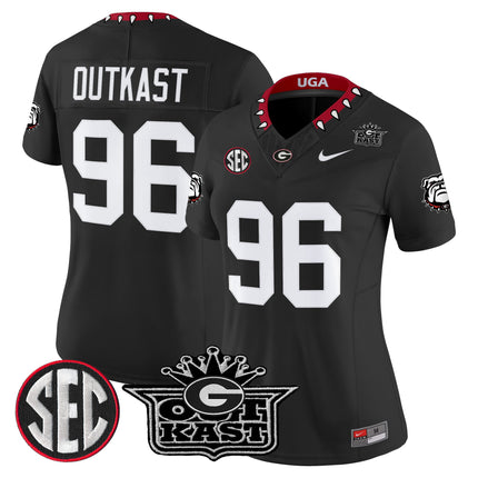 Women's Outkast x Georgia Bulldogs Vapor Limited Jersey - All stitched