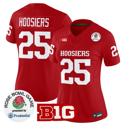 Women's Indiana Hoosiers 2026 Rose Bowl Vapor Limited Jersey - All Stitched
