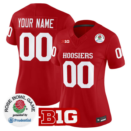 Indiana Hoosiers 2025 Rose Bowl Vapor Limited Custom Jersey - All Stitched