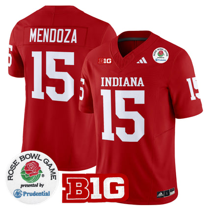 #15 Fernando Mendoza Indiana Hoosiers 2026 Rose Bowl Vapor Limited Jersey - All Stitched