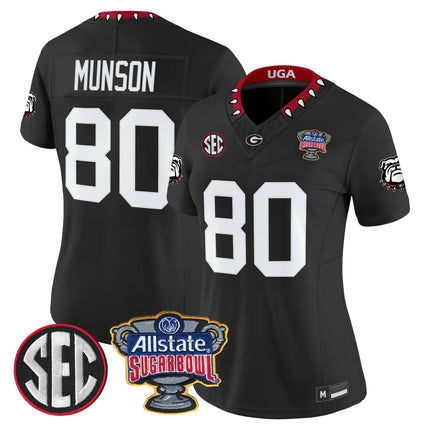 Women's Georgia Bulldogs Sugar Bowl Patch Vapor Limited Jersey - All Stitched