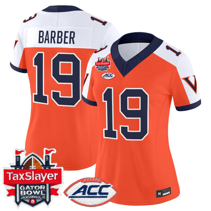Women's Virginia Cavaliers 1995 Throwbacks Vapor Limited Jersey - Gator Bowl Patch - All Stitched