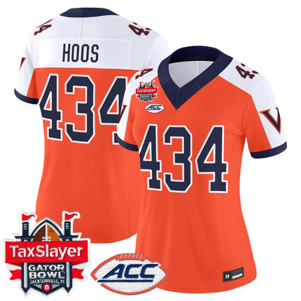 Women's Virginia Cavaliers 1995 Throwbacks Vapor Limited Jersey - Gator Bowl Patch - All Stitched