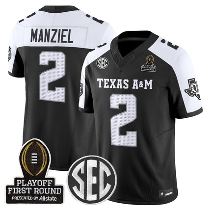 Men's Texas A&M Aggies 2025 Playoff First Round Vapor Limited Jersey - All Stitched