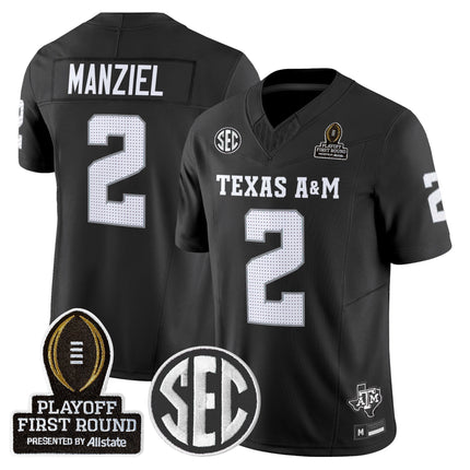 Men's Texas A&M Aggies 2025 Playoff First Round Vapor Limited Jersey - All Stitched