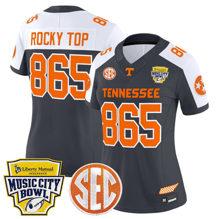Women's Tennessee Volunteers 2025 Music City Bowl Vapor Limited Jersey - All Stitched