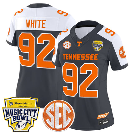 Women's Tennessee Volunteers 2025 Music City Bowl Vapor Limited Jersey - All Stitched