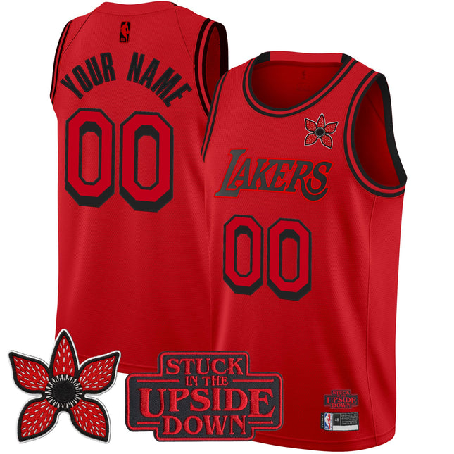 Los Angeles Lakers 'Stranger Things Edition' Swingman Custom Jersey - All Stitched
