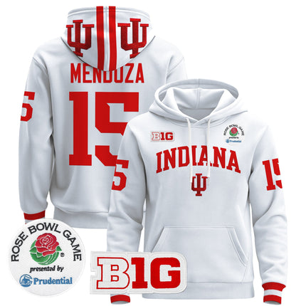 Men's Indiana Hoosiers 2025 Rose Bowl Premium Pullover Hoodie - All Stitched