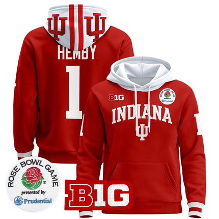 Men's Indiana Hoosiers 2025 Rose Bowl Premium Pullover Hoodie - All Stitched