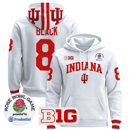 Men's Indiana Hoosiers 2025 Rose Bowl Premium Pullover Hoodie - All Stitched