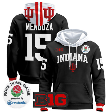 Men's Indiana Hoosiers 2025 Rose Bowl Premium Pullover Hoodie - All Stitched