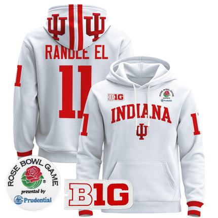 Men's Indiana Hoosiers 2025 Rose Bowl Premium Pullover Hoodie - All Stitched