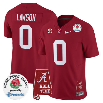 Men's Alabama Crimson Tide 2026 Rose Bowl Vapor Limited Jersey - All Stitched