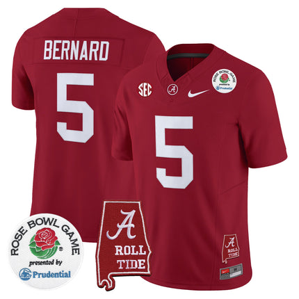Men's Alabama Crimson Tide 2026 Rose Bowl Vapor Limited Jersey - All Stitched
