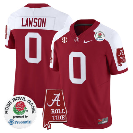 Men's Alabama Crimson Tide 2026 Rose Bowl Vapor Limited Jersey - All Stitched
