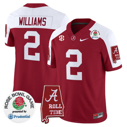 Men's Alabama Crimson Tide 2026 Rose Bowl Vapor Limited Jersey - All Stitched