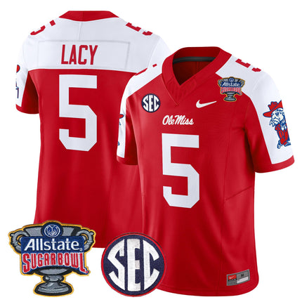 Men's Ole Miss Rebels 2026 Sugar Bowl Vapor Limited Jersey - All Stitched