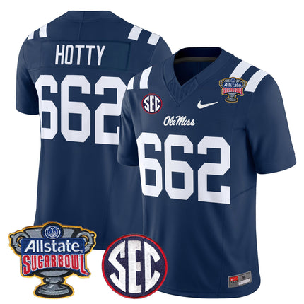 Men's Ole Miss Rebels 2026 Sugar Bowl Vapor Limited Jersey - All Stitched
