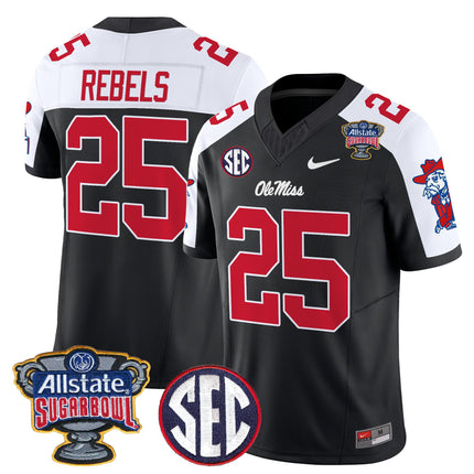 Men's Ole Miss Rebels 2026 Sugar Bowl Vapor Limited Jersey - All Stitched