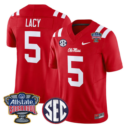 Men's Ole Miss Rebels 2026 Sugar Bowl Vapor Limited Jersey - All Stitched