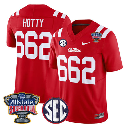 Men's Ole Miss Rebels 2026 Sugar Bowl Vapor Limited Jersey - All Stitched