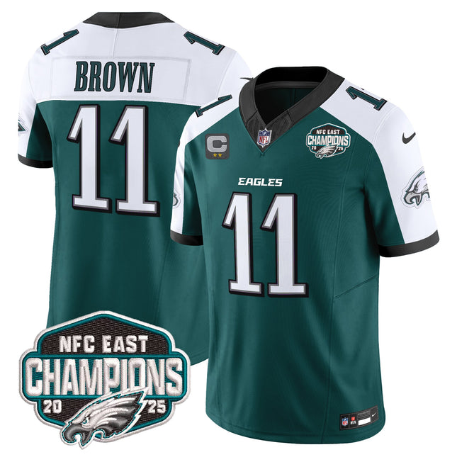 Men's Philadelphia Eagles 2025 NFC East Division Champions Vapor Limited Jersey - All Stitched