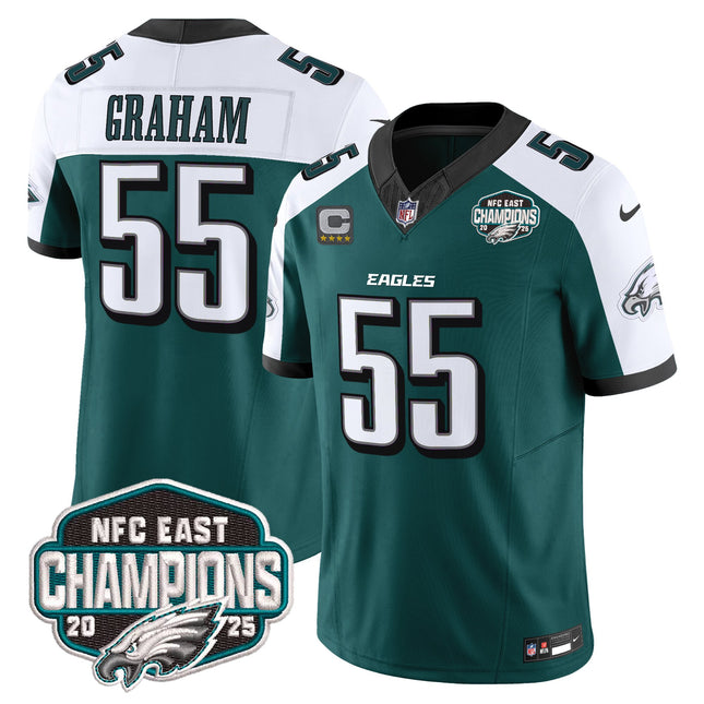 Men's Philadelphia Eagles 2025 NFC East Division Champions Vapor Limited Jersey - All Stitched