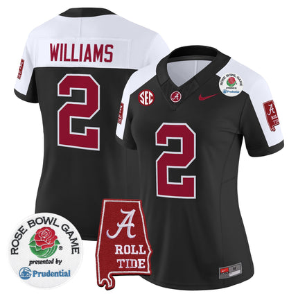 Women's Alabama Crimson Tide 2026 Rose Bowl Vapor Limited Jersey - All Stitched